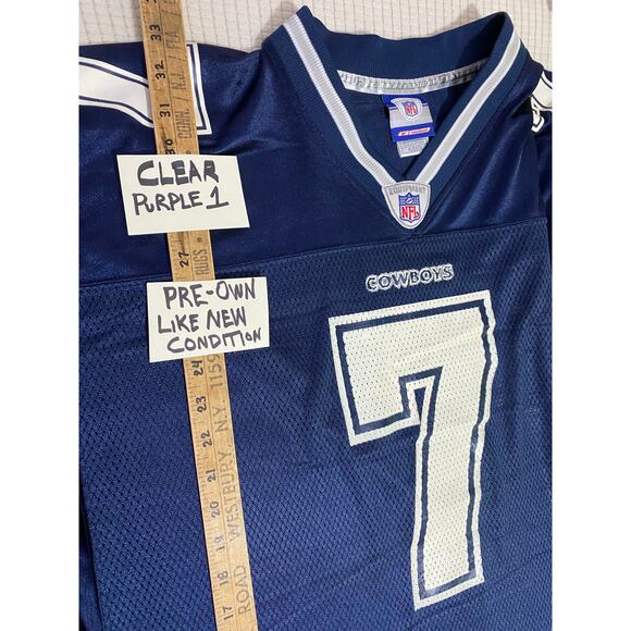 Vintage Rare 2005 DREW HENSON DALLAS COWBOYS #7 QB Reebok XL - Picture 4 of 10